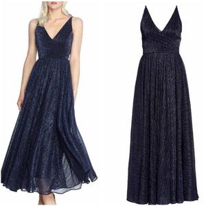 Dress The Population Valentina Metallic Navy Dress